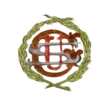 圖為清末廣彩“USG”花鳥人物紋小碟細(xì)節(jié)圖，盤心為字母“USG”，代表美國總統(tǒng)格蘭特。1868年，美國皮斯卡塔韋號(hào)（Piscataqua） 船長阿門（Captain Ammen）在廣州定制一套餐具送給格蘭特將軍夫婦。1869年，當(dāng)這套餐具抵達(dá)美國時(shí)，尤利塞斯·S·格蘭特已就任第18任美國總統(tǒng)。（來源：廣州十三行博物館）